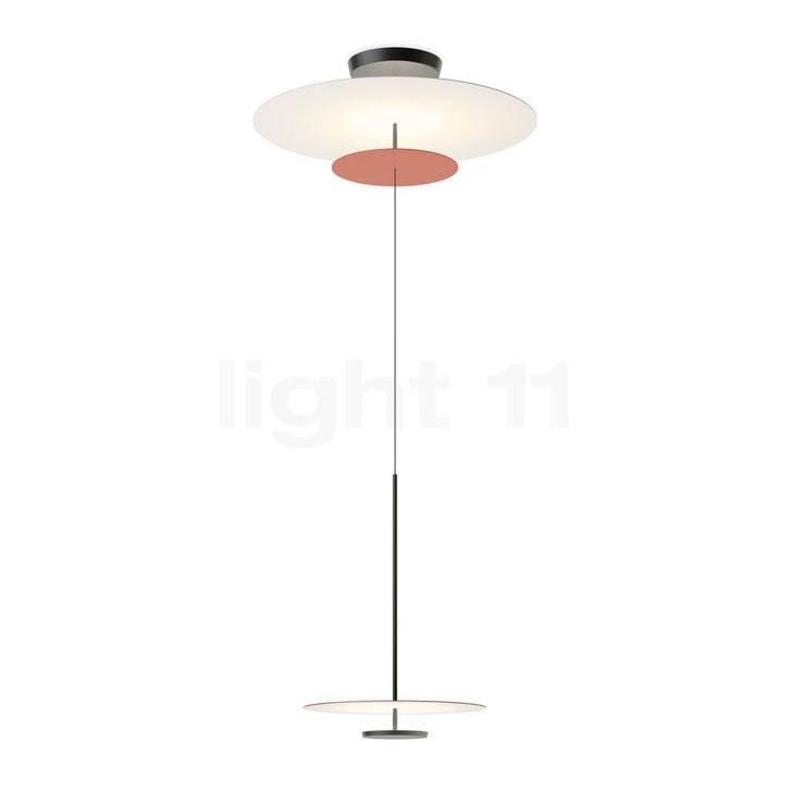 Vibia Flat Hanglamp LED 3-lichts, terracotta - ø¸90 cm - D, Huis en Inrichting, Lampen | Hanglampen, Nieuw, Verzenden