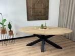 Massief eiken ovale tafel Ovaal ook verjongd MAATWERK, Overige houtsoorten, 50 tot 100 cm, Vijf personen of meer, Ovaal