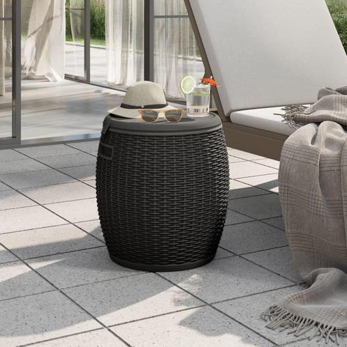 vidaXL Tuinbox 4-in-1 polypropeen zwart, Tuin en Terras, Overige Tuin en Terras, Nieuw, Verzenden