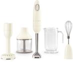 SMEG HBF22CREU Staafmixer met accessoires - Crème - 700W, Ophalen of Verzenden, Nieuw