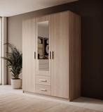 Meubella Kledingkast Tyko 150cm met spiegel en lades, Huis en Inrichting, Kasten | Vitrinekasten, 150 tot 200 cm, Nieuw, Modern