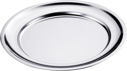 Schaal/bord rond rvs 30 cm, Zakelijke goederen, Horeca | Keukenapparatuur, Nieuw in verpakking, Verzenden