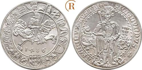 Guldiner Neupraegung von 1953 in zilver 1486 Habsburg: Er..., Postzegels en Munten, Munten en Bankbiljetten | Toebehoren, Verzenden