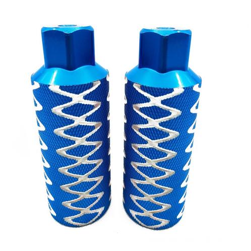 Voetrusten Pegs Bmx Freestyle 110 Mm Alumunium Blauw 2 Stuks, Fietsen en Brommers, Fietsaccessoires | Overige Fietsaccessoires