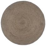 vidaXL Vloerkleed handgemaakt rond 210 cm jute grijs, Verzenden, Nieuw, Grijs