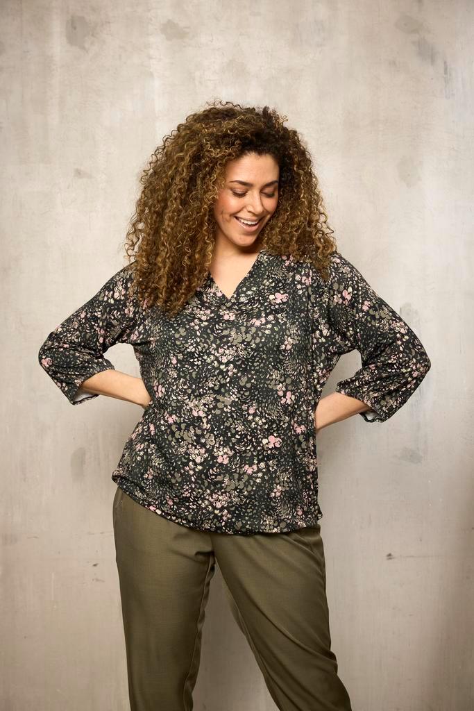 ZHENZI blouse bloemetjes print Maat:, Kleding | Dames, Blouses en Tunieken, Overige kleuren, Nieuw, Verzenden