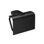 Toiletrolhouder Sapho Zen Black 13.6x9.9 cm met Klep Zwart, Ophalen of Verzenden, Nieuw, Bad