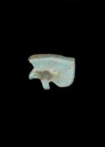 Oud-Egyptisch Faience Kleine Wedjat-amulet (Zonder, Antiek en Kunst