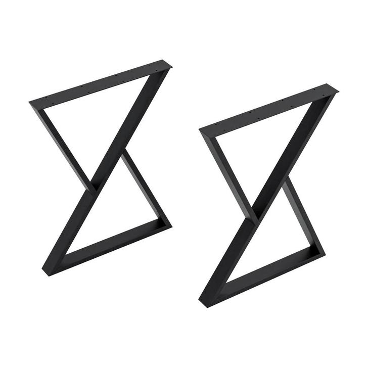 [en.casa] Stalen onderstel Karvia set van 2 tafelpoot 72x55x, Huis en Inrichting, Tafelonderdelen, Verzenden