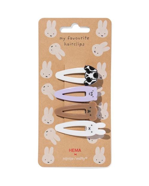 Nijntje Nijntje haarklemmetjes - 4 stuks, Sieraden, Tassen en Uiterlijk, Uiterlijk | Haarverzorging, Nieuw, Verzenden