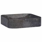 vidaXL Gootsteen 40x40x10 cm marmer zwart, Verzenden, Nieuw