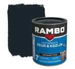 Rambo Pantserbeits Deur & Kozijn Dekkend Antraciet 0.75L, Doe-het-zelf en Verbouw, Verf, Beits en Lak, Minder dan 5 liter, Verzenden