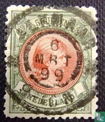 Nederland - Prinses Wilhelmina - 1896, Postzegels en Munten, Postzegels | Nederland, Gestempeld, Verzenden