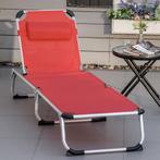 Relaxstoel - ComfortLife - Opvouwbaar en Ergonomisch - Rood, Ophalen of Verzenden, Nieuw