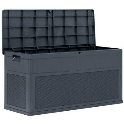 VidaXL Opbergbox, antraciet, 119 x 46 x 60 (320 liter), Diversen, Overige Diversen, Ophalen