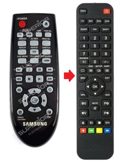 Samsung AK59-00084V afstandsbediening  - Geschikt voor : ..., Audio, Tv en Foto, Afstandsbedieningen, Verzenden