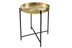 Side table CASABLANCA 50cm messing afneembaar blad - 44343, Huis en Inrichting, Tafels | Sidetables, Ophalen of Verzenden, Nieuw