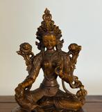 Groene Tara Standbeeld - Buxushout - Tibet - Eind 20e eeuw