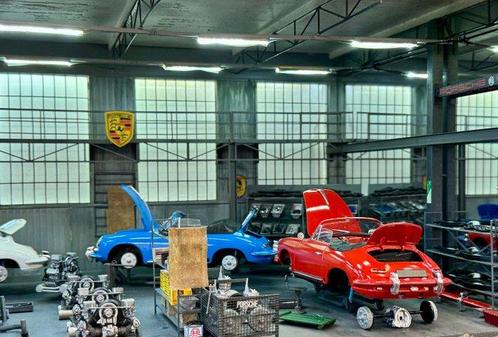 Unique Art - Diorama P O R S C H E 356 B Productie Stuttgart, Hobby en Vrije tijd, Modelauto's | 1:5 tot 1:12