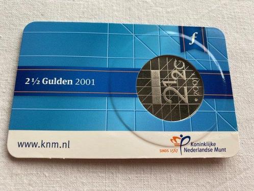 Nederland. 2½ Gulden 2001 Laatste Rijksdaalder in coincard, Postzegels en Munten, Munten | Nederland