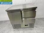 RVS Koelwerkbank 1 deur en 2 laden 90 cm 230V Horeca, Ophalen of Verzenden, Nieuw in verpakking