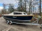 (Locatie Drachten) Boot, Stalen Schouw, Blauw / wit, 1980, Watersport en Boten, Sloepen, Nieuw