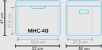 Mestic MHC-40 Koelbox Hybride AC/DC - 42L inhoud - 12V en, Verzenden, Zo goed als nieuw