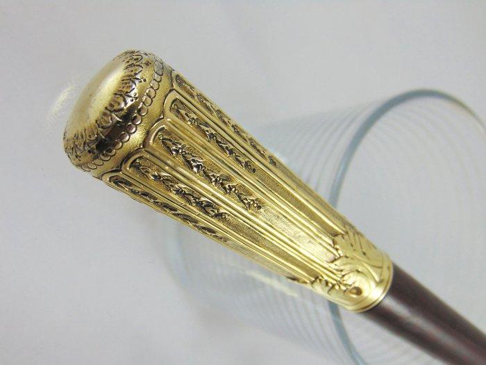 Exceptional French Vermeil Parasol Handle with Luxury, Antiek en Kunst, Antiek | Goud en Zilver