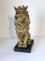 Beeld, XXK ***GOUDEN LEEUW***XXL - 35 cm - Hars, hoogwaardig