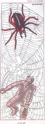 In de strik (lijst optie, Lithos), Antiek en Kunst, Verzenden