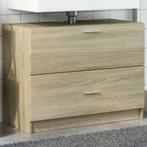 vidaXL Wastafelkast 78x37x59 cm bewerkt hout sonoma, Huis en Inrichting, Badkamer | Badkamermeubels, Verzenden, Nieuw, Minder dan 100 cm