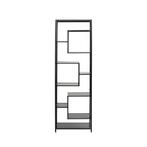 *WOONWINKEL* Kare Design Loft Smal Hoog Wandrek Staal Met Gl, Verzenden, Nieuw