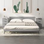 vidaXL Nachtkastjes 2 st 40x36x65 cm grijs sonoma, Huis en Inrichting, Slaapkamer | Nachtkastjes, Minder dan 45 cm, Verzenden
