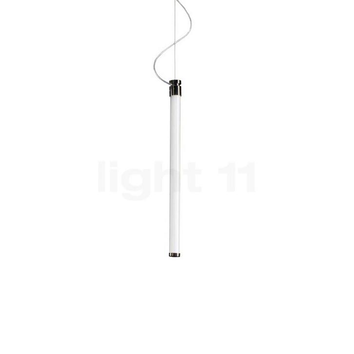 Fontana Arte Oort Hanglamp LED verticaal, nikkel - 45 cm - 3, Huis en Inrichting, Lampen | Hanglampen, Nieuw, Verzenden