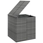 Tuinbox 100x97,5x104 cm polyetheen rattan grijs, Tuin en Terras, Nieuw, Verzenden
