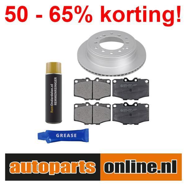 Remschijven + Remblokken Toyota Fj Cruiser achterzijde, Auto-onderdelen, Besturing, Nieuw, Toyota, Verzenden