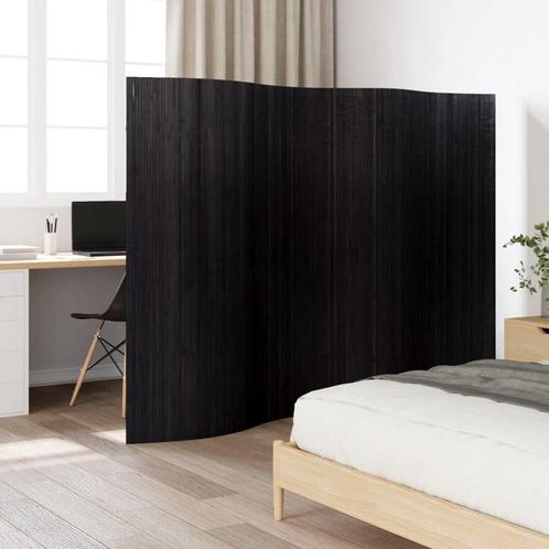 vidaXL Kamerscherm 165x250 cm bamboe zwart, Huis en Inrichting, Woonaccessoires | Kamerschermen, Nieuw, Verzenden