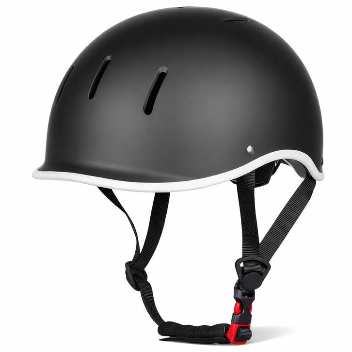 VINZ Aragon Fietshelm - Mat Zwart, Motoren, Kleding | Motorhelmen, L, Verzenden