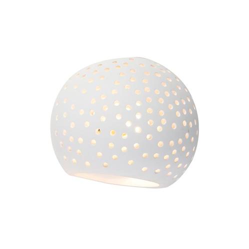 Moderne wandlamp wit gips bol met lichteffect - Blur, Huis en Inrichting, Lampen | Wandlampen, Nieuw