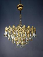 Kroonluchter - Kristal messing - Hanger, Antiek en Kunst, Antiek | Lampen