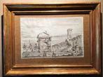 Scuola veneta (XVIII-XIX) - Architectural Landscape with, Antiek en Kunst