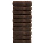 vidaXL Badhanddoeken SOLUND 10 st 600 g/m² 70x140 cm bruin, Verzenden, Nieuw, Bruin