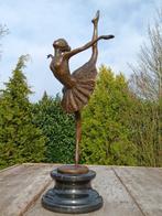 sculptuur, ballerina is dancing - 33 cm - brons marmer, Antiek en Kunst, Kunst | Designobjecten