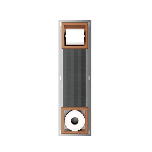 Inbouw toiletrolhouder-reserverolhouder copper zonder klep, Doe-het-zelf en Verbouw, Sanitair, Verzenden