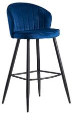 Sky Style Falun Velvet Barstoel Blauw, Ophalen of Verzenden, Nieuw