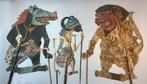 Wayang kulit poppen 3x. - Begin 20e eeuw, Antiek en Kunst