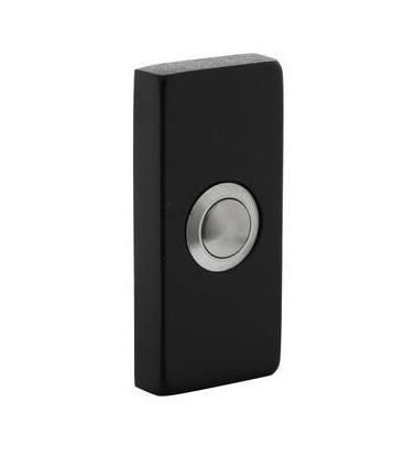 Deurbel rechthoekig 65x30x10 mm verdekt rvs / zwart, Doe-het-zelf en Verbouw, Hang- en Sluitwerk, Overige typen, Nieuw, Rvs, Ophalen of Verzenden