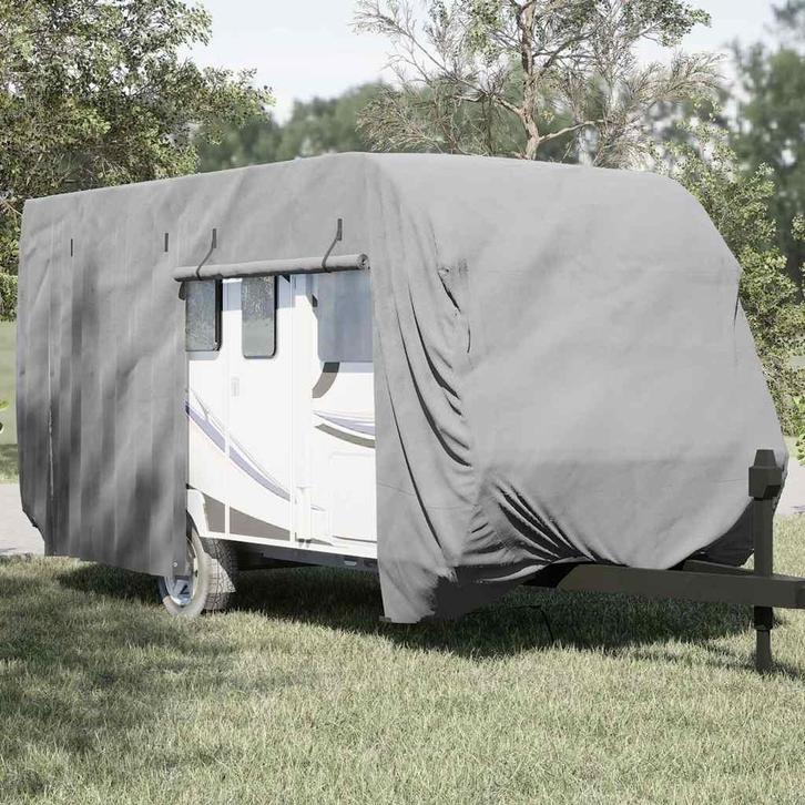 vidaXL Caravanhoes 670x250x220 cm vliesvlies grijs, Auto diversen, Auto-accessoires, Nieuw, Verzenden