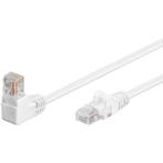 Cat5e 2 meter Wit UTP-kabel 1 x haaks, Computers en Software, Pc- en Netwerkkabels, Ophalen of Verzenden, Nieuw