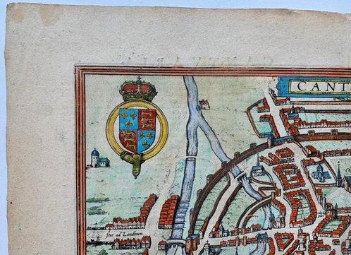 Verenigd Koninkrijk - Canterbury; G. Braun and F. Hogenberg, Boeken, Atlassen en Landkaarten